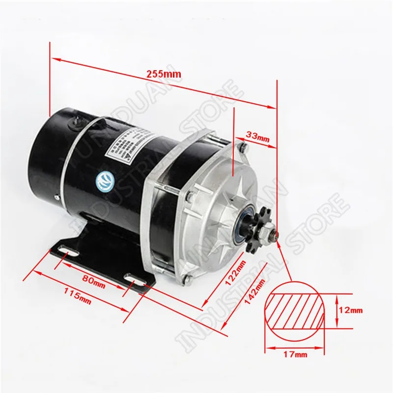 500W 36V Высокая Скорость щёточный двигатель постоянного тока с редуктором 6:1 для мотор для электрического велосипеда