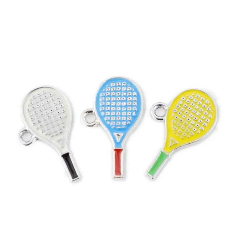 

Цветная теннисная подвеска в виде ракетки, изящные элегантные корейские шелковые шармы, аксессуары для рукоделия, женские Украшения, ожере...