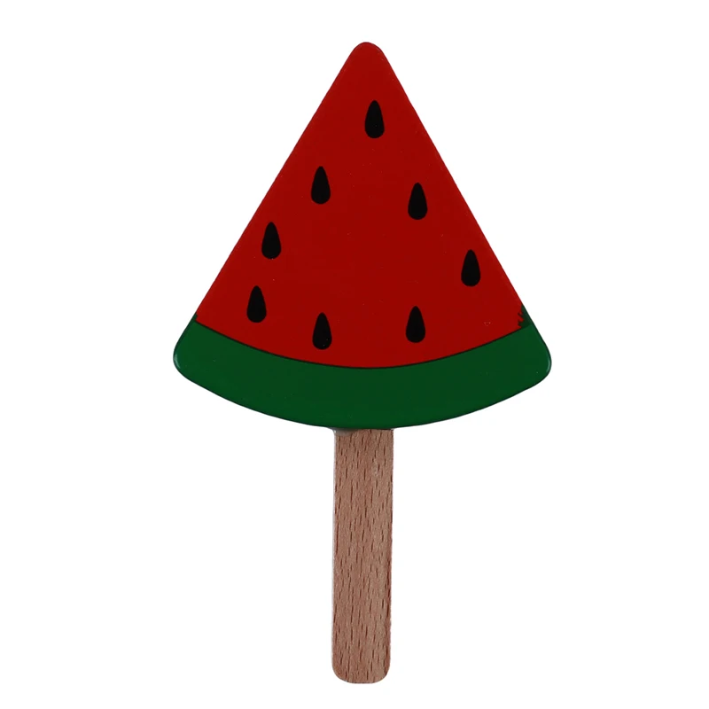 watermelon Деревянные мороженое фруктовое мороженое Еда деревянный игровой домик игрушка фруктовое мороженое модель игрушка ролевые игры обучающая игрушка для детей малышей - Цвет: watermelon