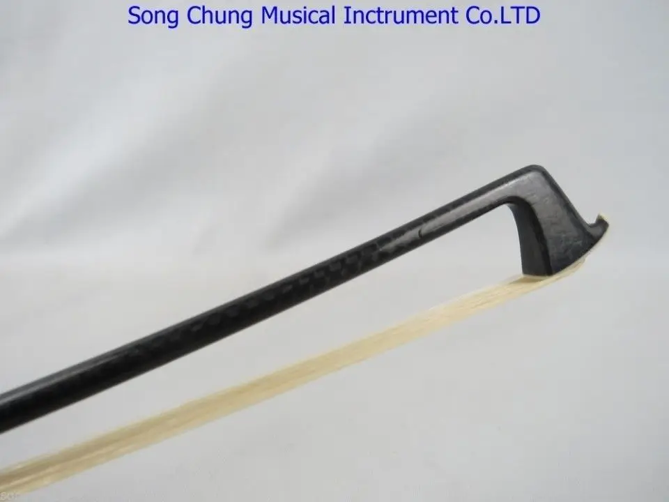 New 1pcs Professional plaid black Carbon fiber violin bow,g#7908 enlarge