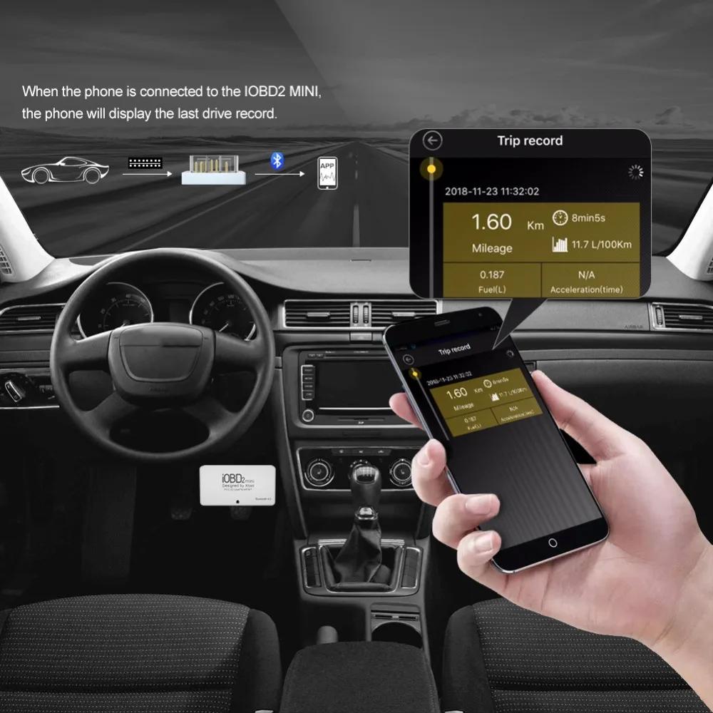 Оптовая продажа 100% оригинальный XTOOL IOBD2 Mini IOBD Bluetooth работает на Android IOS так же как