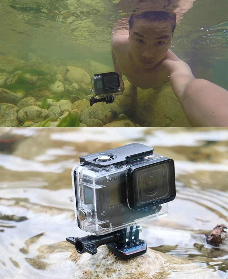 45 м водонепроницаемый корпус чехол для GoPro Hero 7 6 5 черный экшн-камера Дайвинг защитная оболочка аксессуары для Go Pro 7 черный