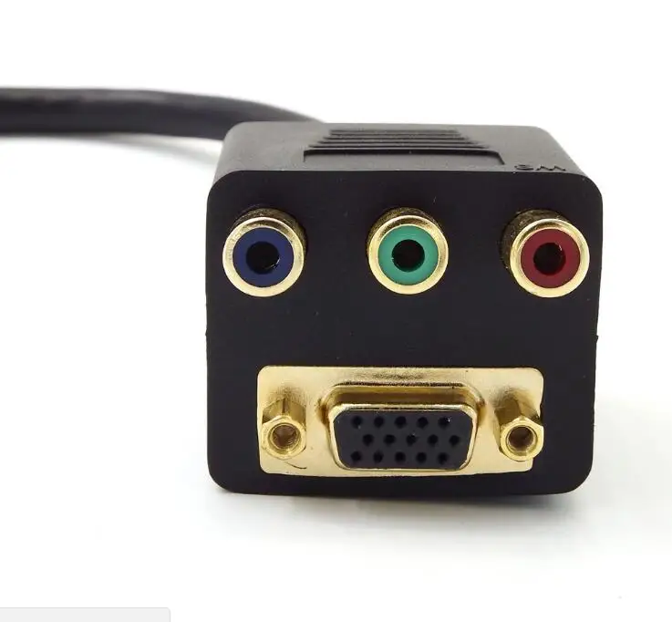 30 см DVI I в VGA + RCA 24 5 папа 3 * RGB AV Соединение женский сплиттер конвертер Кабель| |