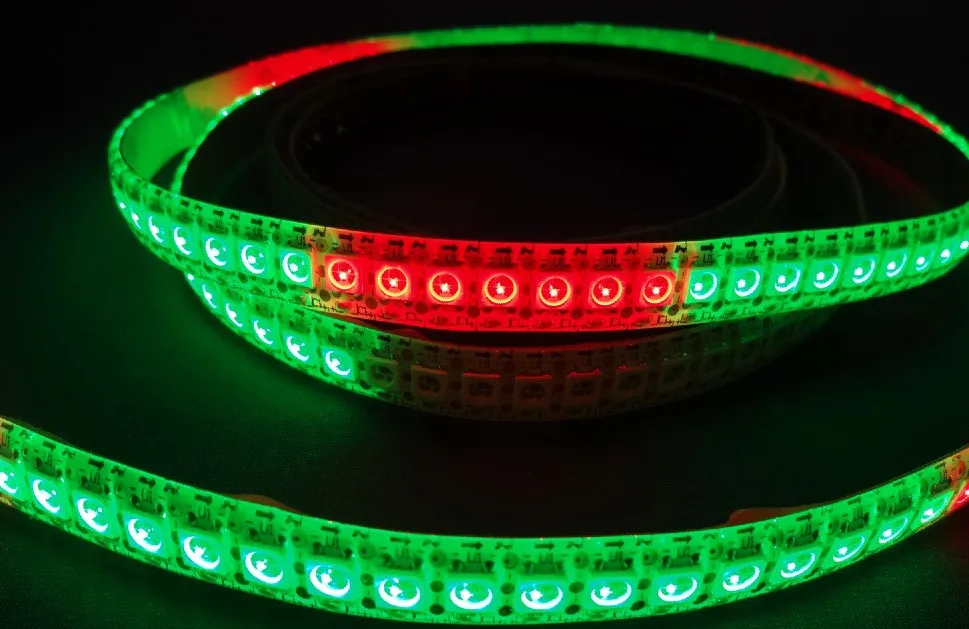 144 светодиода/м WS2812B (5050 rgb led со встроенным WS2811 IC) светодиодная Пиксельная полоса