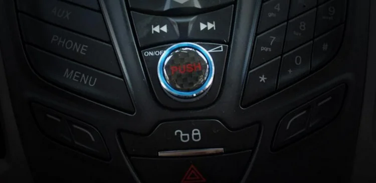 Автомобильный Алюминиевый сплав аудио переключатель кнопка Крышка для Ford Focus MK3