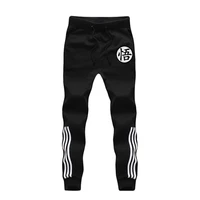 new hot sale l cotton sports pants black white gray stripes casual trend student men elastic sports pants autumn