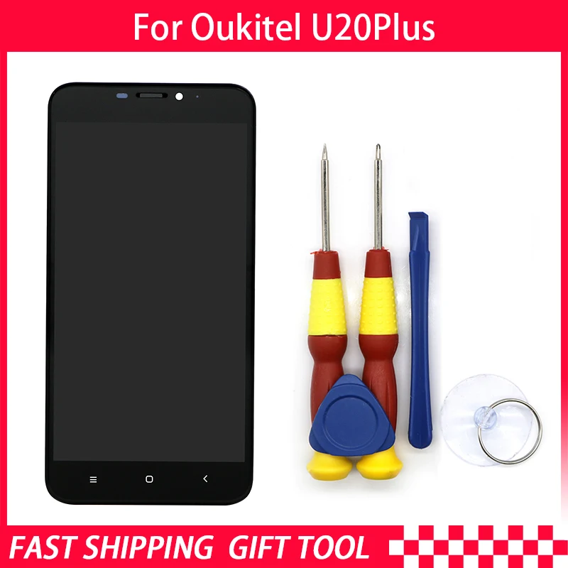 Новый оригинальный для Oukitel U20 plus сенсорный экран + ЖК дисплей дигитайзер сборка