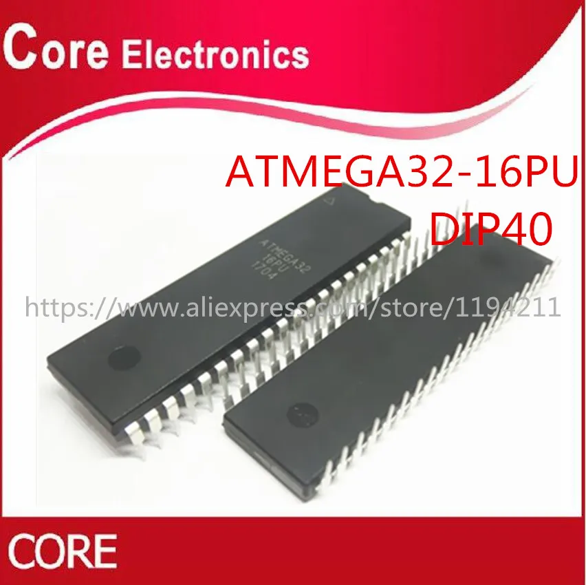 50 шт./лот ATMEGA32 16PU MCU 8BIT 32KB FLASH DIP 40 IC|Интегральные схемы| |