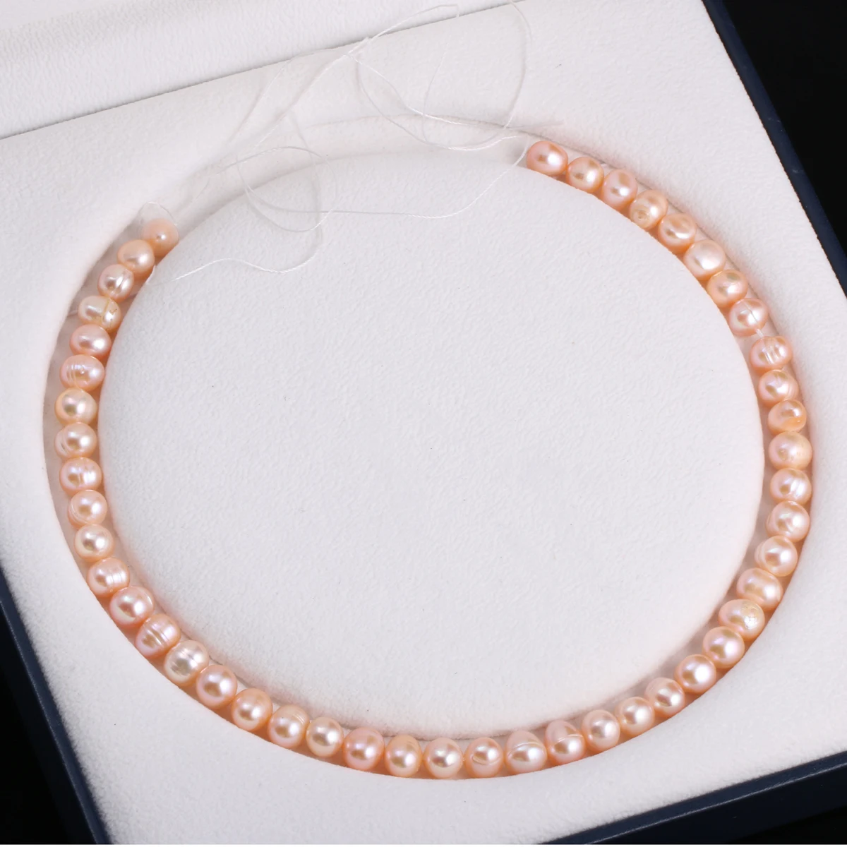 

Natural Freshwater Cultured Pearls Beads Round 100% Natural Pearls for Jewelry Making Necklace Bracelet 14 Inches Size 8-9mm