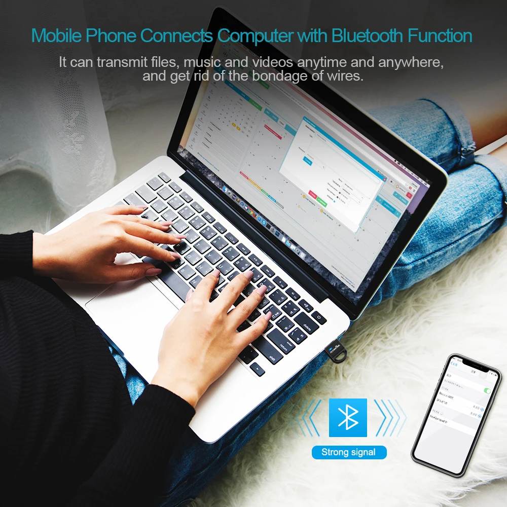 Rocketek Broadcom BCM 4 0 A2DP Bluetooth адаптер независимый MAC USB ключ для ПК компьютера динамик