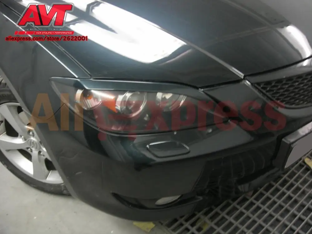 Cilia брови для Mazda 3 Sedan 2004-2008 Стайлинг автомобиля пластик АБС автомобильные