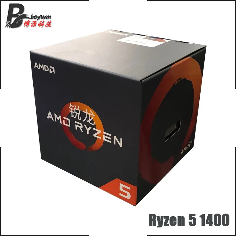 Четырехъядерный процессор AMD Ryzen 5 1400 восьмипотоковый ЦП R5 3 2 ГГц L2=2M L3=8M 65 Вт