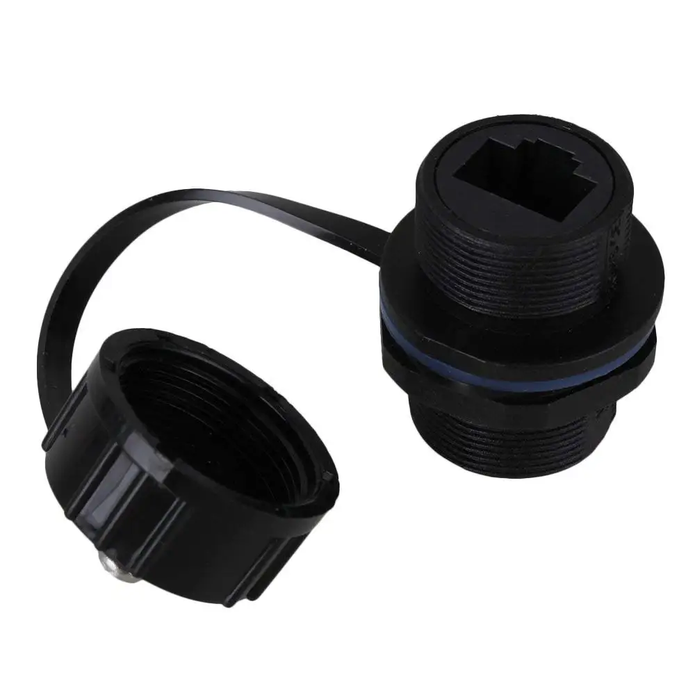 5PCS LAN IP68 Protection M20 Black Ethernet Stuffing Lock nut Plastic RJ45 Waterproof Gland Connector | Обустройство дома