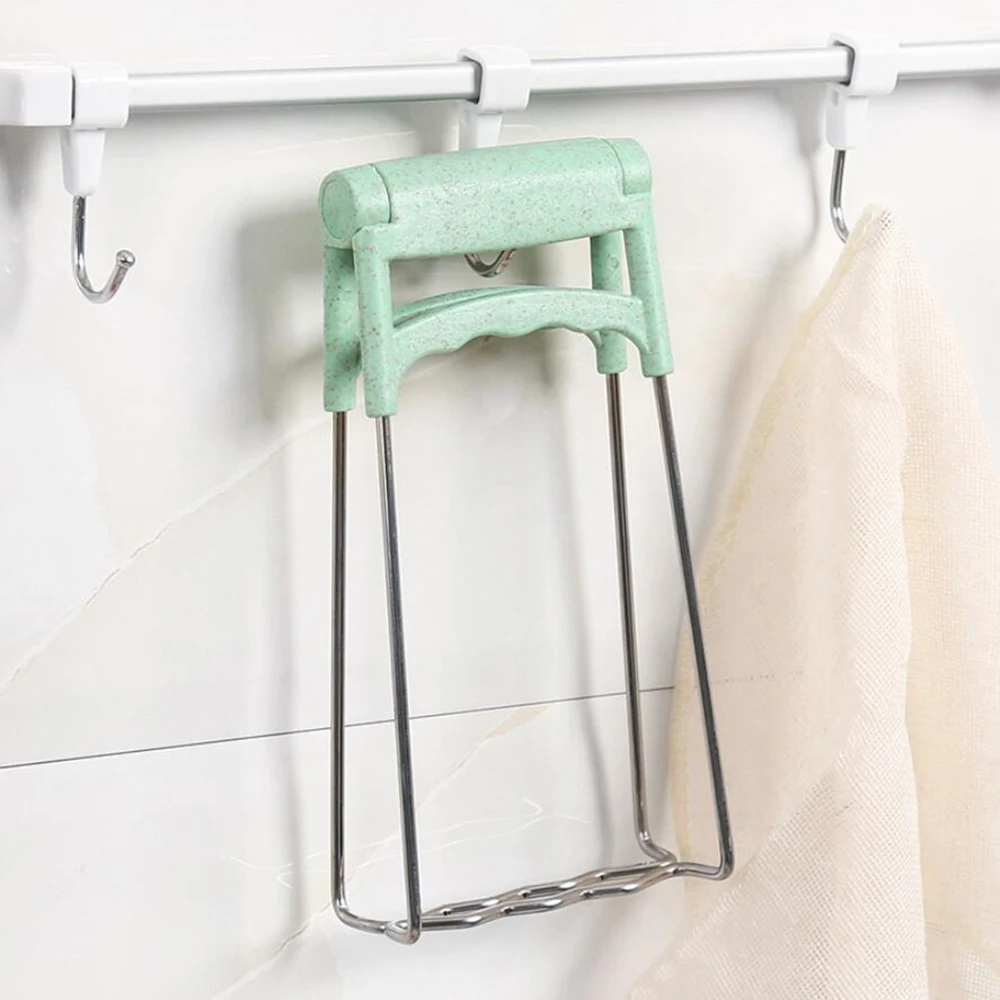 1PC Foldable Stainless Steel Hot Bowl Clip Pot Dish Holder Steamer Heat Insulation Plate Tong Anti-Hot Clamp Gripper 100gA | Дом и сад