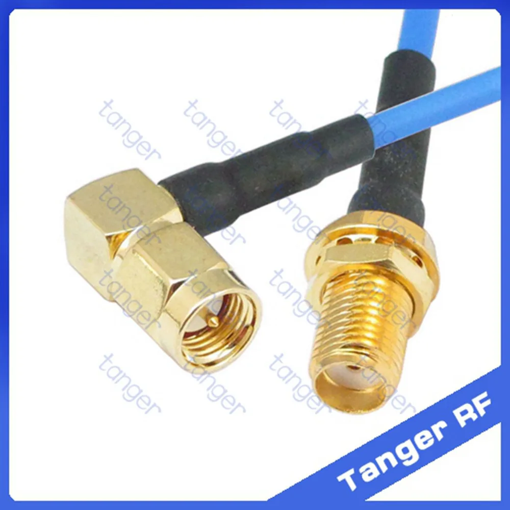 Коаксиальный соединитель с разъемом SMA типа папа и гнездом RG405 RG086 синий кабель 8