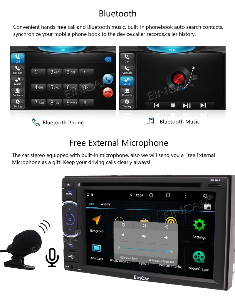 Android 5.1 Car Stereo DVD Player 2GB +32GB Octa Core with GPS Sat Navi Bluetooth Handsfree Support FM AM RDS Radio WIFI 4G 3G S |