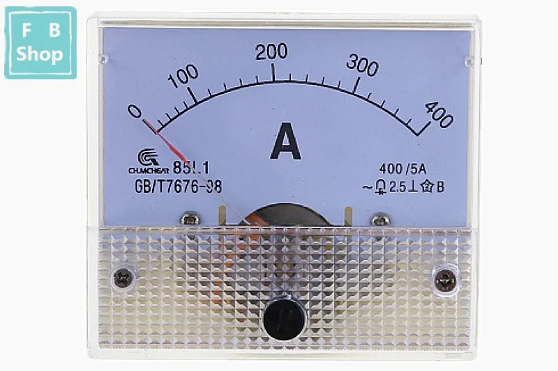 1 шт. 85L1 100A 150A 200A 300A 400A 500A AC Панель метр аналоговый амперметр циферблат измеритель тока - Цвет: 400A