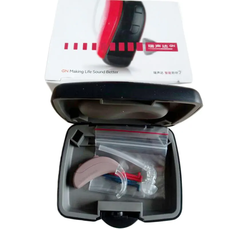 Gn Resound цифровой BTE звуковой слуховой аппарат матч ma2t80-V w Перезаряжаемые батареи и Зарядное устройство 3-CH ушной слуховой аппарат усилители