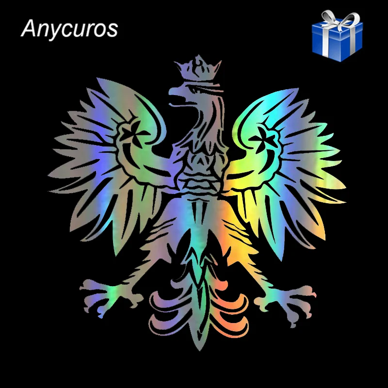 Anycuros польский Орел Польша символ модные наклейки для автомобиля животный узор