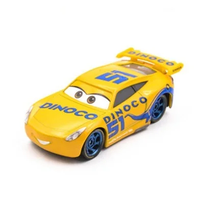 Disney Pixar Cars 3 Dinoco 8 cm Cruz Ramirez No.51 Metal Diecast alloy Toy Car model for children gift 1:55 Brand New In Stock