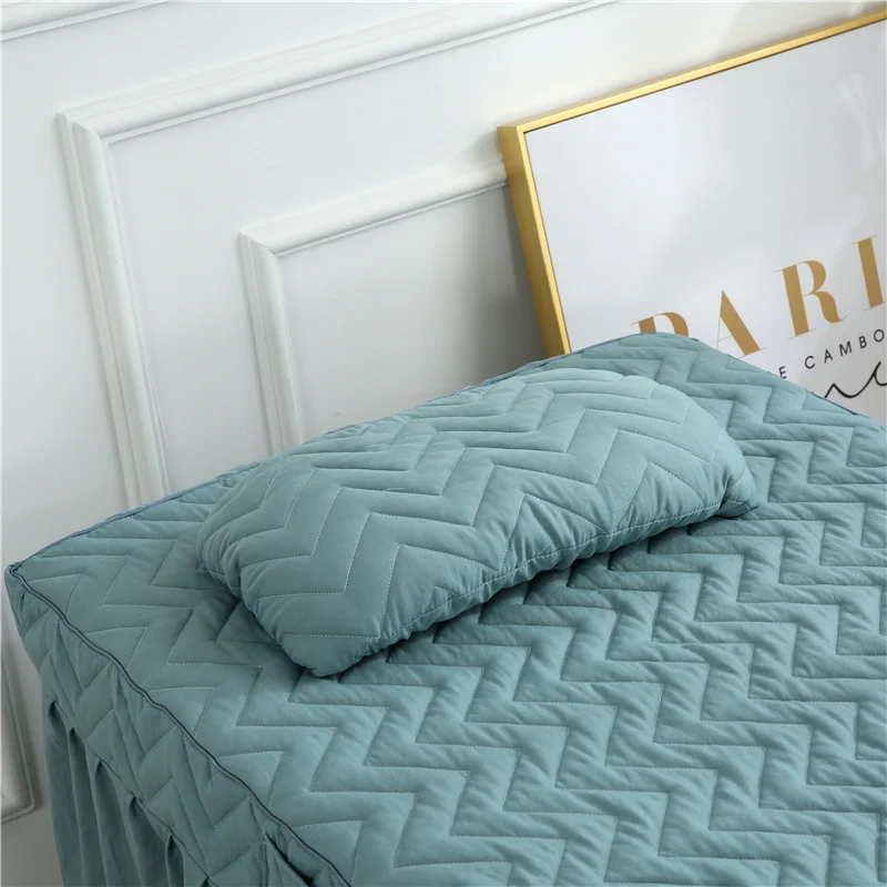 4 шт. набор постельного белья для салона красоты из хлопка с эффектом потертости