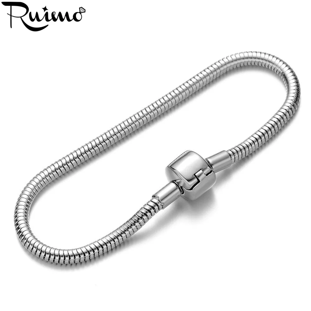 Браслет RUIMO из нержавеющей стали 316l в форме сердца женский браслет|snake chain
