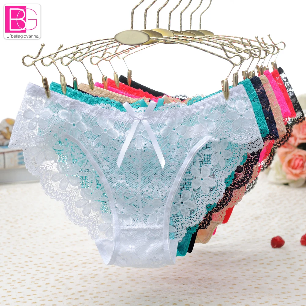 5 шт./лот женские сексуальные кружевные трусики большие размеры бесшовные трусы с