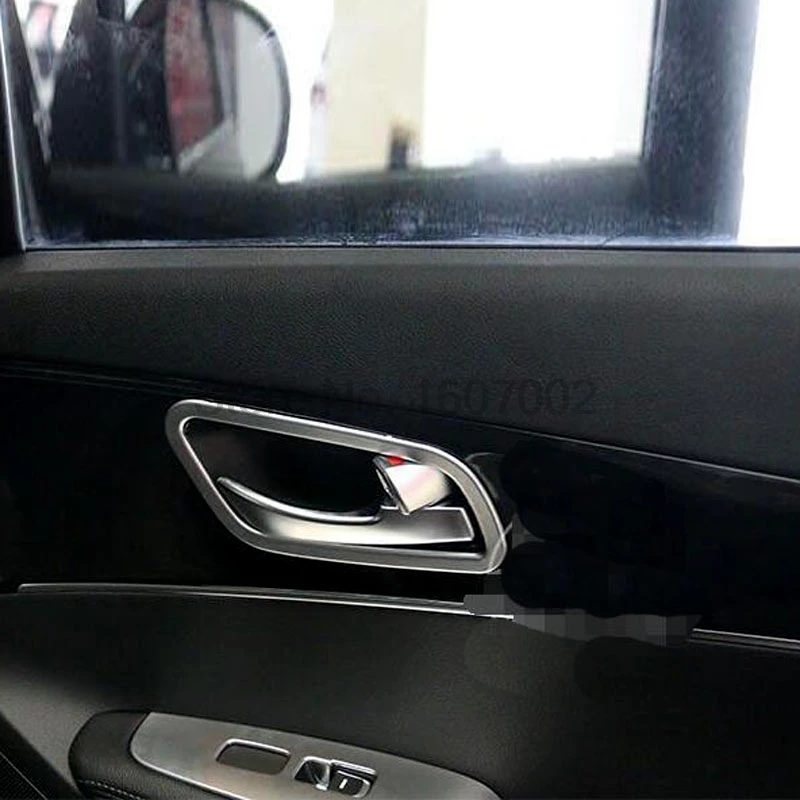 Для Kia Sorento L 2015 LHD ABS Хромированная внутренняя дверная ручка чаша чашка кольцо