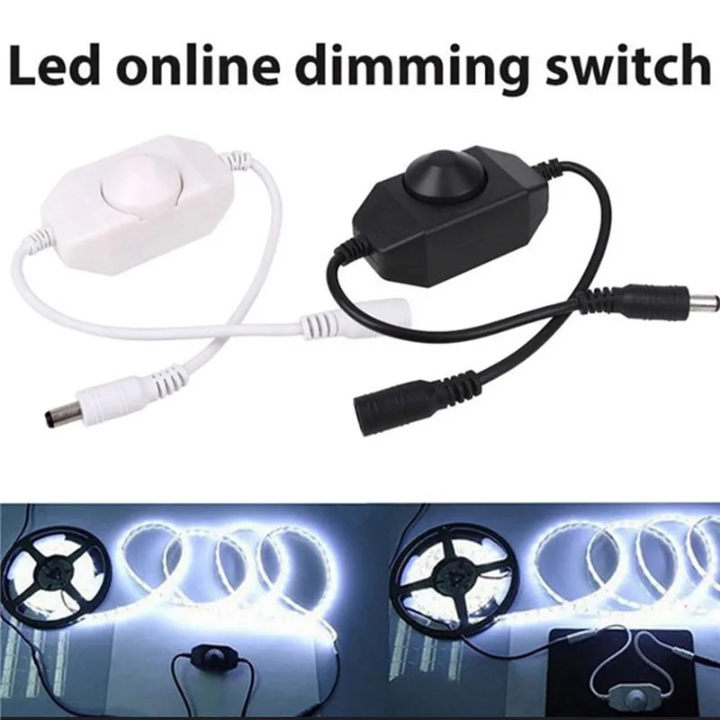 DC12-24V LED Strip Dimmer Brightness Adjust Switch Controller Connector for DC12-24V Single Color LED Strip Dimming images - 6
