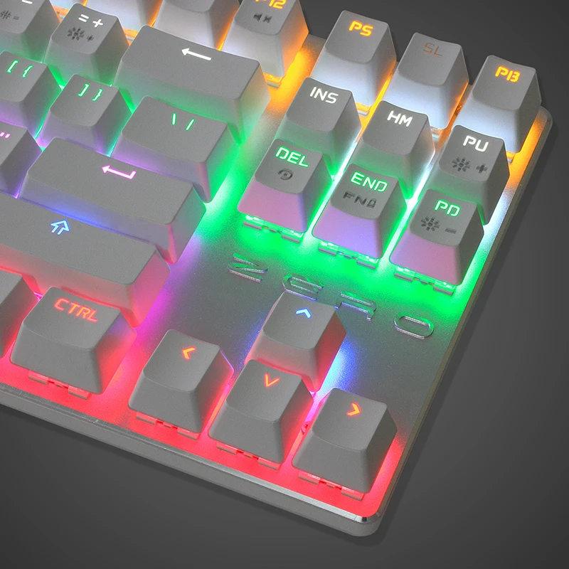 Metoo русская + Арабская игровая механическая клавиатура с подсветкой анти