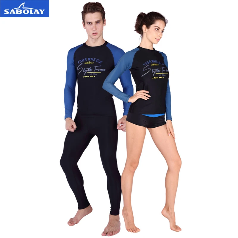 Спортивные шорты SABOLAY Рашгард из лайкры для мужчин и женщин рубашки серфинга г.