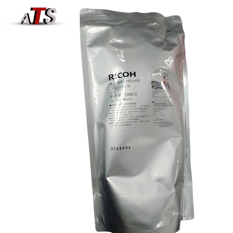 Оригинальный черный тонер порошок 1 кг для Ricoh CP6210D MP 7001 8001 1350 6502 907 запасные части