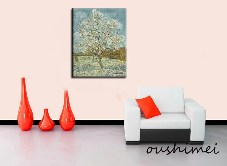 Фотообои ручной работы с изображением снежного пейзажа картина маслом на холсте