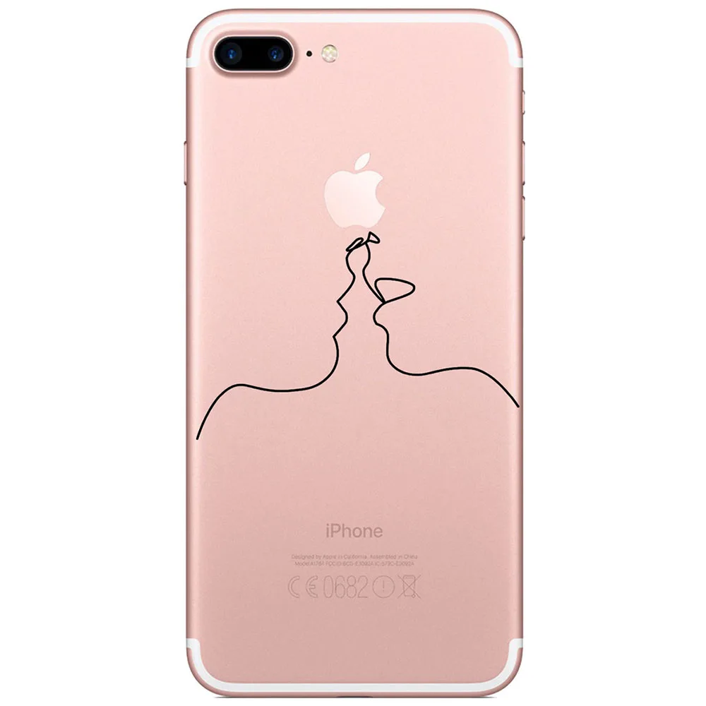 Милый Мультфильм Красивые Капа для iphone 6 6s плюс силиконовый чехол ТПУ X 7 8 крышка