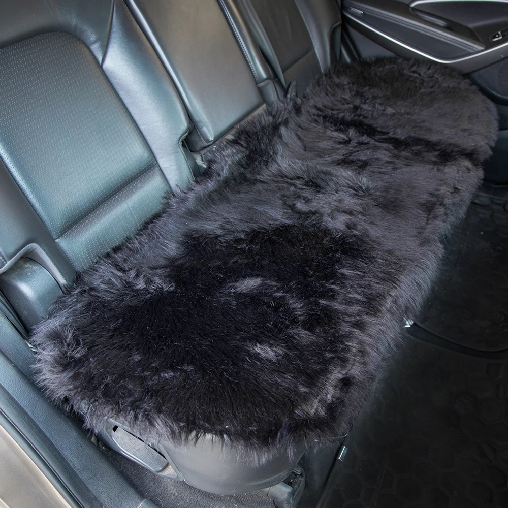 KAWOSEN искусственная меховая задняя крышка для автомобильного сиденья