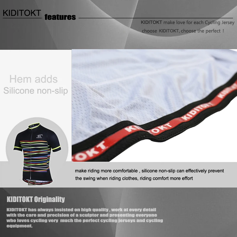 

KIDITOKT 2020 Quick-Dry Cycling Clothing Summer Cycling Jerseys Racing Bike Clothing Men Sportswear MTB Bicycle Clothes