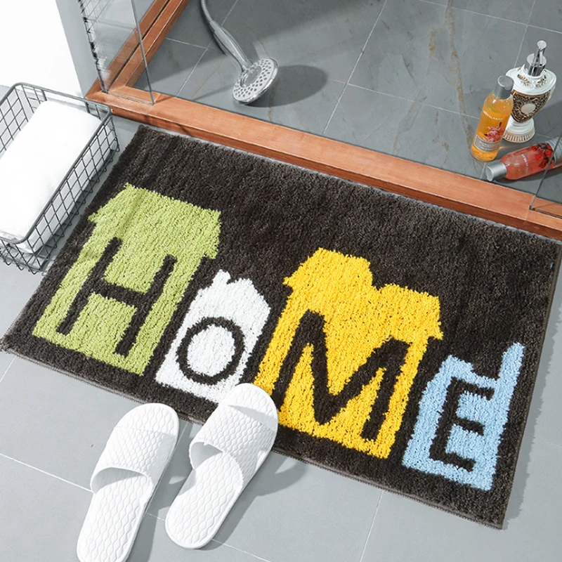 Стильная простота милый домашний черный удобный коврик для комнаты ковер