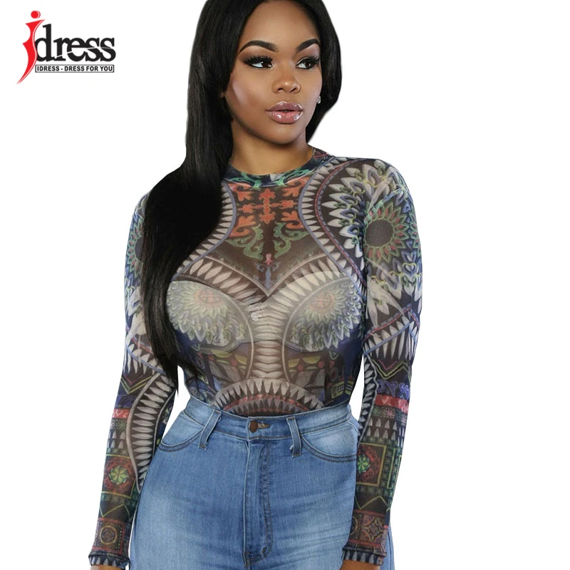 Сексуальные Клубные комбинезоны IDress женский комбинезон с принтом осенне-зимнее