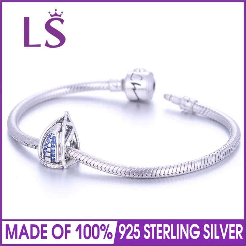 Женские шармы с фианитом LS Silver из стерлингового серебра 925 пробы AAA цирконием |