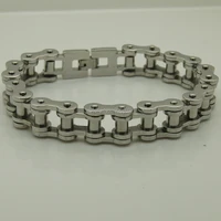 15mm width 84 8g motorcycle bike chain menboys stainless steel bracelet men jewelry bangles punk 4 width available