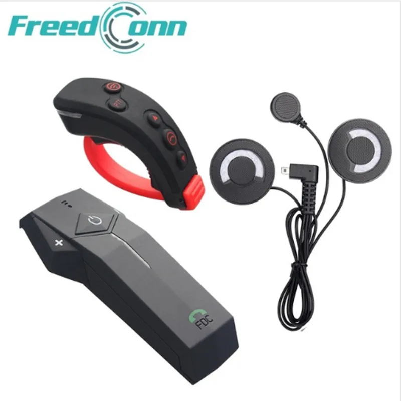 

Bluetooth-гарнитура для мотоциклетного шлема FreedConn с функцией NFC и FM-радио и пультом дистанционного управления