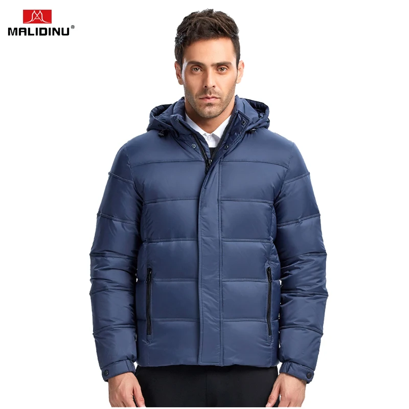 MALIDINU 2022 High Quality Men Down Jacket Winter Down Coat Parka 70%White Duck Down Thick Winter Jacket Brand Puffer Jacket Men