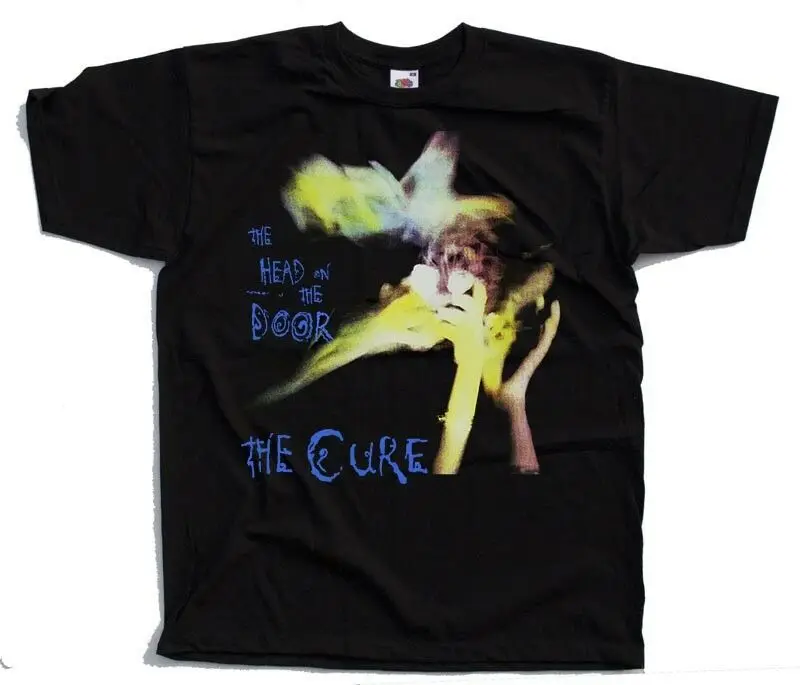 The Cure Head on the Door rober Smith футболка с изображением обложки альбома (черная) S 5XL Мужская