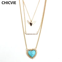 chicvie handmade chain necklace anchors charm crystal necklace for women vintage jewelry sne160081