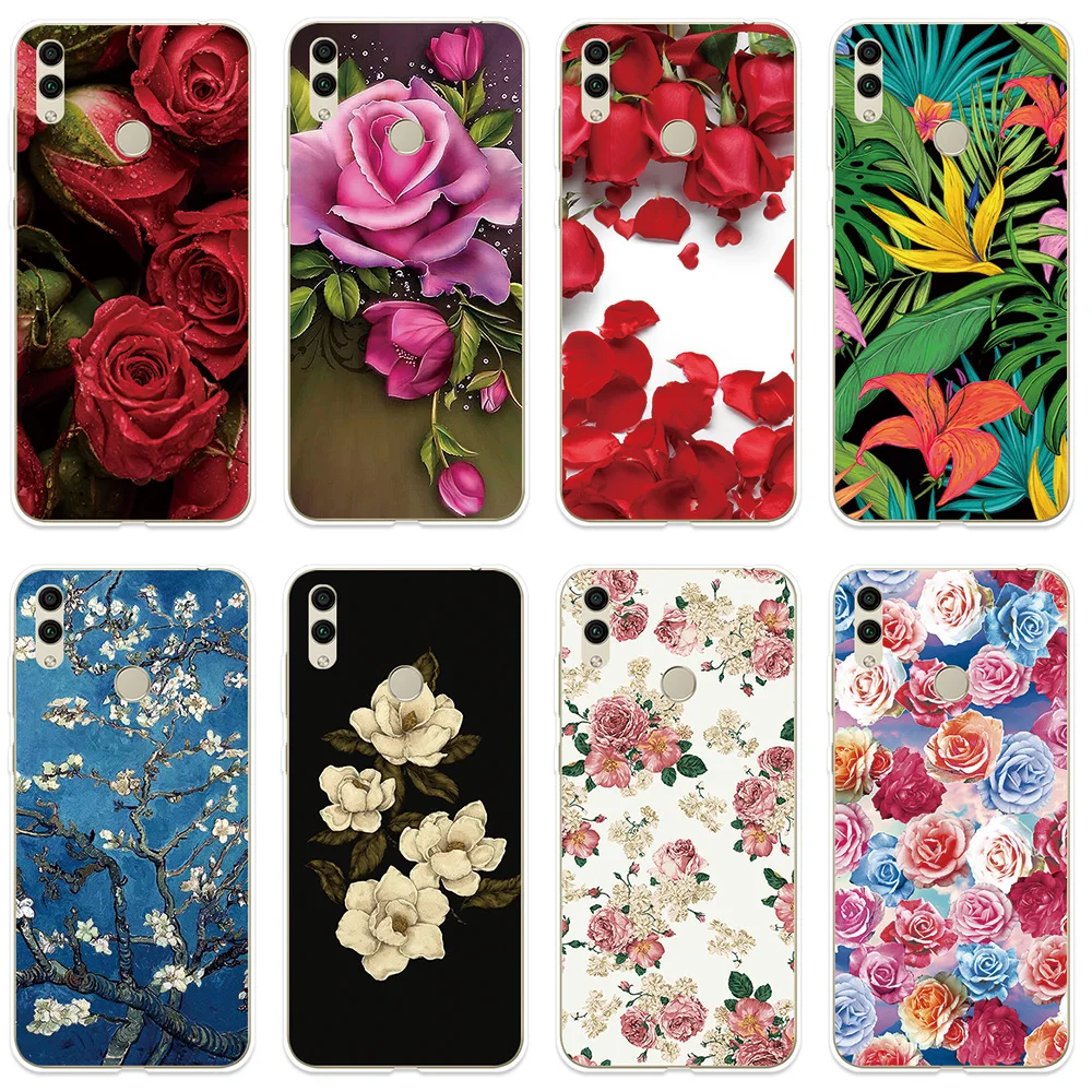 Phone Case for Huawei Honor 7A 8A Pro 7C 8C 7X 8X 7S 8S Cover Beautiful Flowers Fundas For 8 9 10 10i 20i Lite |