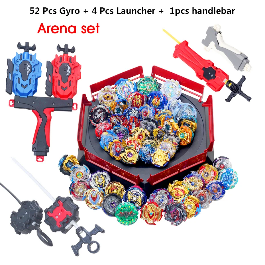 Takara Tomy Bey Bay Burst набор игрушек пусковые установки ручка высокая производительность сражающийся Топ Арена Металл Fusion лезвие лезвия - Цвет: 52pcs 013