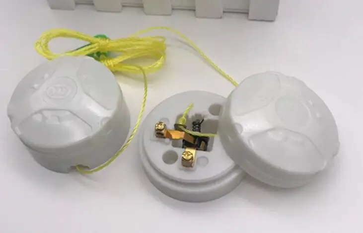 Белый пластиковый чехол потолочный шнур переключатель для дома и офиса 1