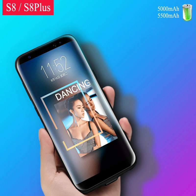 США FR ES доставка для S8 S8Plus чехол аккумулятора Аккумуляторный внешний аккумулятор