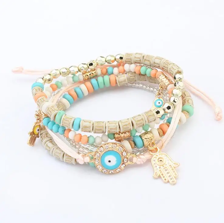 Новый популярный женский браслет талисман в стиле бохо|bracelets for|evil eye braceletcharm bracelet |