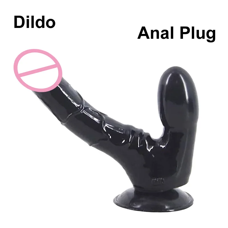 Soft Dildo Realistic Suction Cup Penis Lesbian Double Dildos Anal Vaginal Penetration Sex Toy |